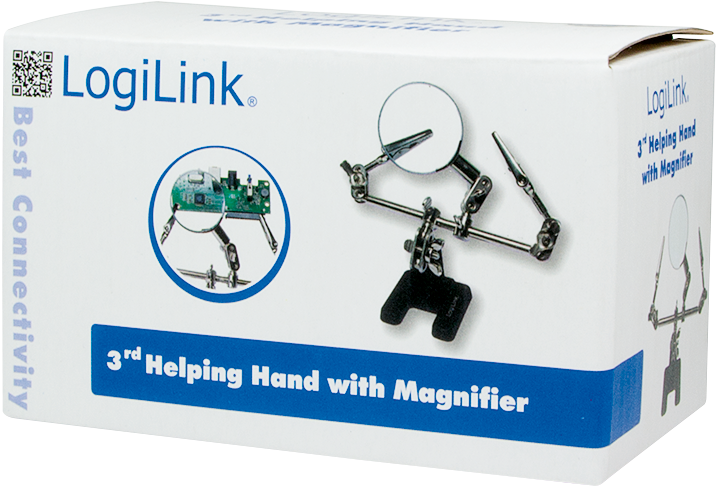 Actual product image LogiLink 3. helping hand with magnifying glass