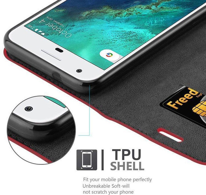 Actual product image Cadorabo Book Invisible Magnet Cover (Google Pixel)