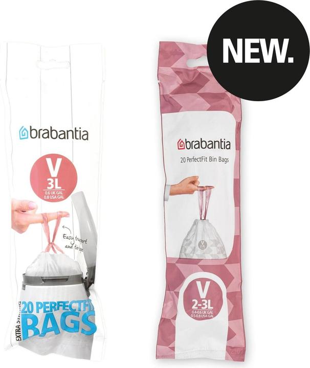 Produktbild Brabantia PerfectFit Kehrichtsack V 3 Liter (20x, 3 l)