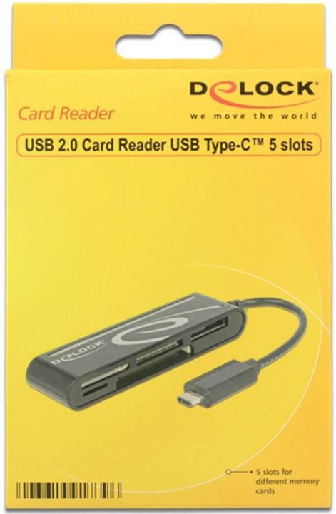 Image du produit Delock USB 2.0 USB Type-C 5 slots, noir (USB-C)