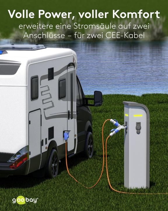 Actual product image Goobay CEE-Adapter (CEE 7/3, CEE)