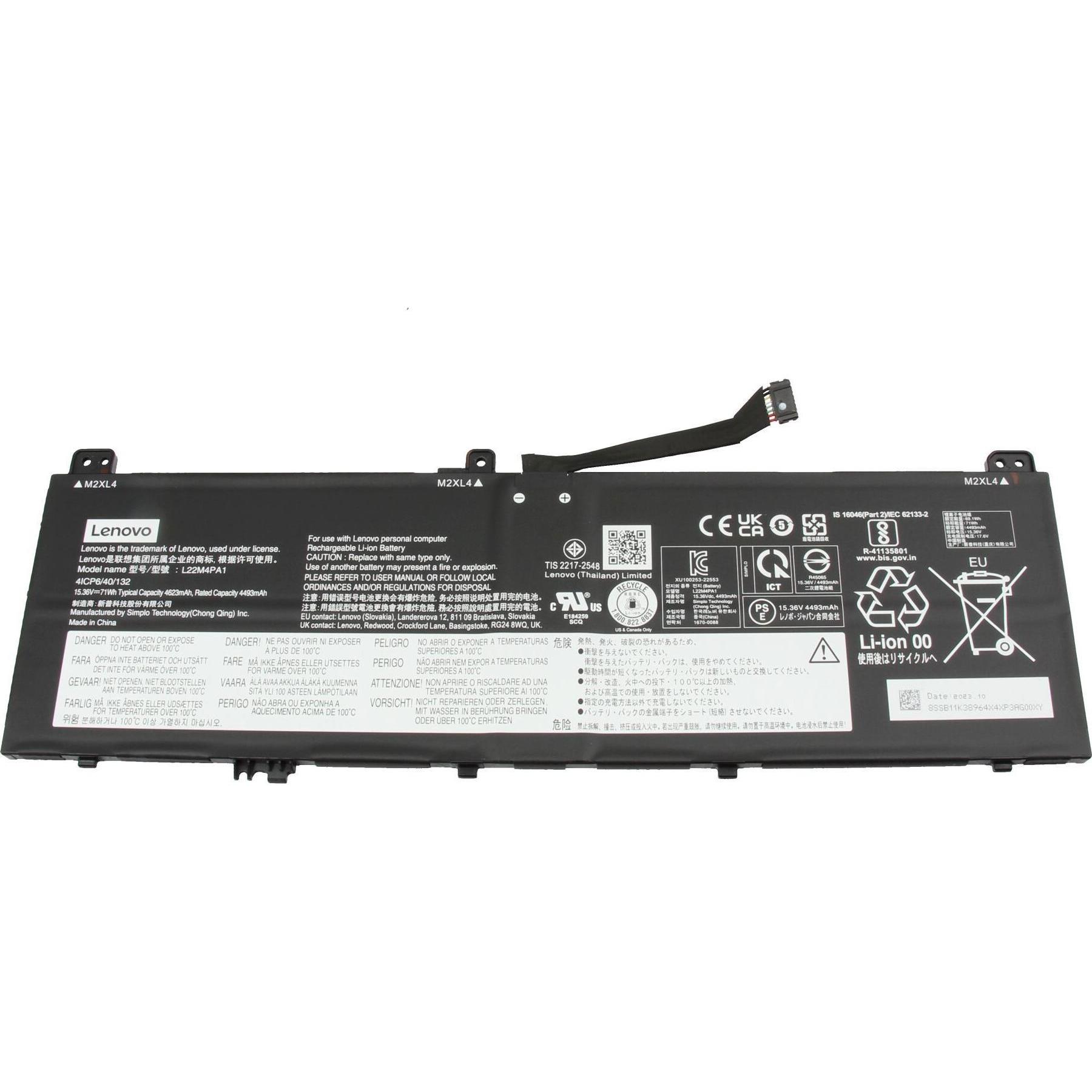Lenovo SB11K38964 (4 Zellen, 4623 mAh), Notebook Akku