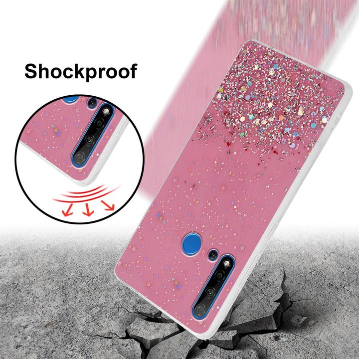 Actual product image Cadorabo TPU cover sparkling glitter (Huawei Nova 5i, Huawei P20 Lite (2019))