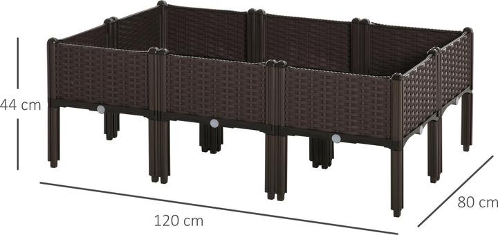 Produktbild Outsunny Hochbeet mit Abflusslöchern