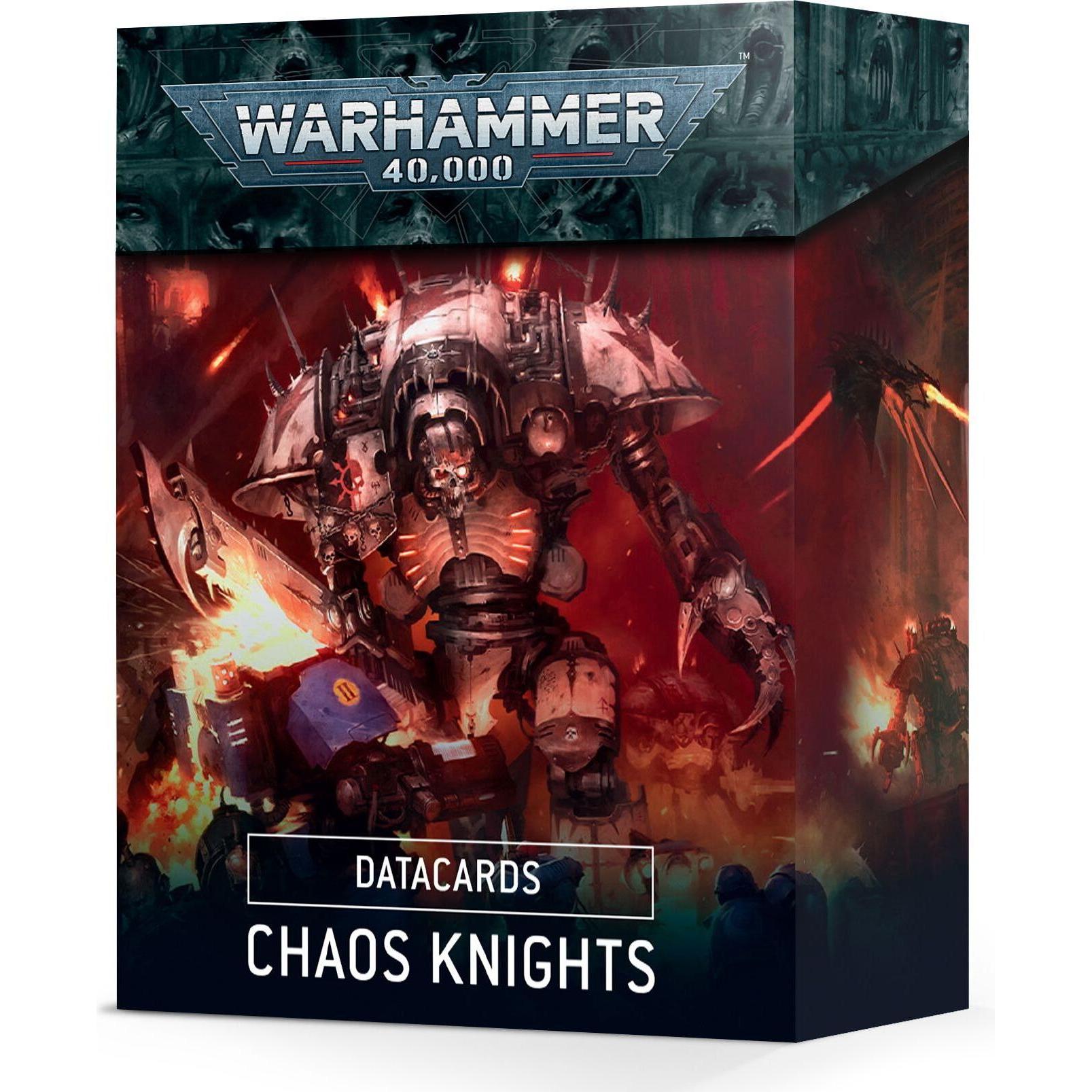 Games Workshop Warhammer 40k - Datacards V.9 Cavalieri del Caos (En)