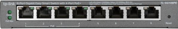 Immagine prodotto TP-Link Tl-Sg108pe (8 Porti)