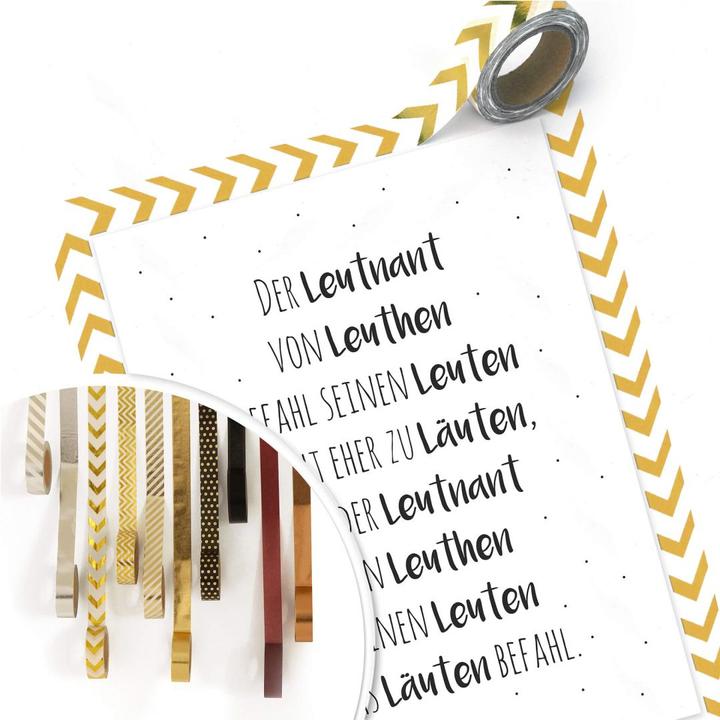 Actual product image Trenddeko Tongue twister - The Lieutenant von Leuthen (40 x 50 cm)