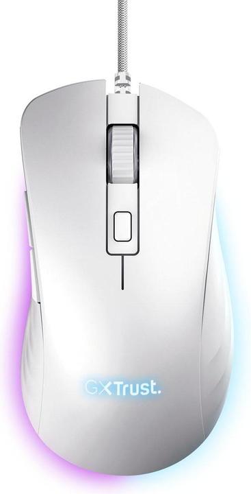 Productafbeelding Trust GXT924W YBAR+ GAMING MUIS WIT (Bedraad)