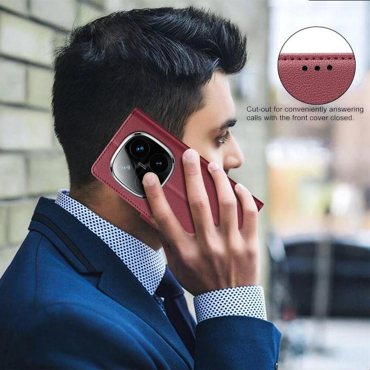Produktbild Binfen Color Xiaomi Redmi Note 14 Pro 4G - BINFEN Leder Etui Hülle mit RFID Blocker (Xiaomi Redmi Note 14 Pro)