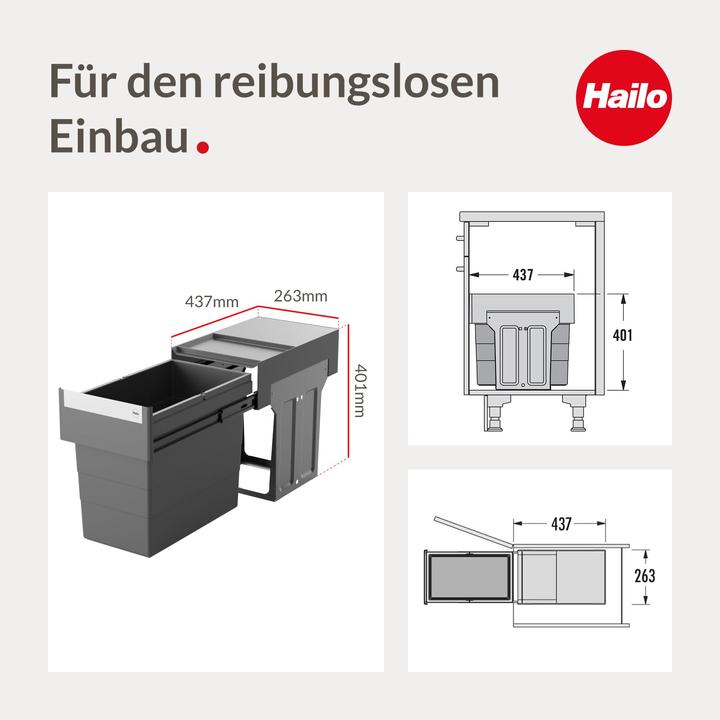 Image du produit Hailo Abfallsammler (26 l)