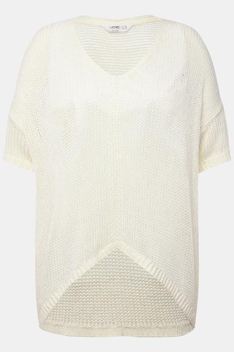 Produktbild Angel of Style Pullover, Boxy Fit, Grobstrick, V-Ausschnitt, Langarm (54)