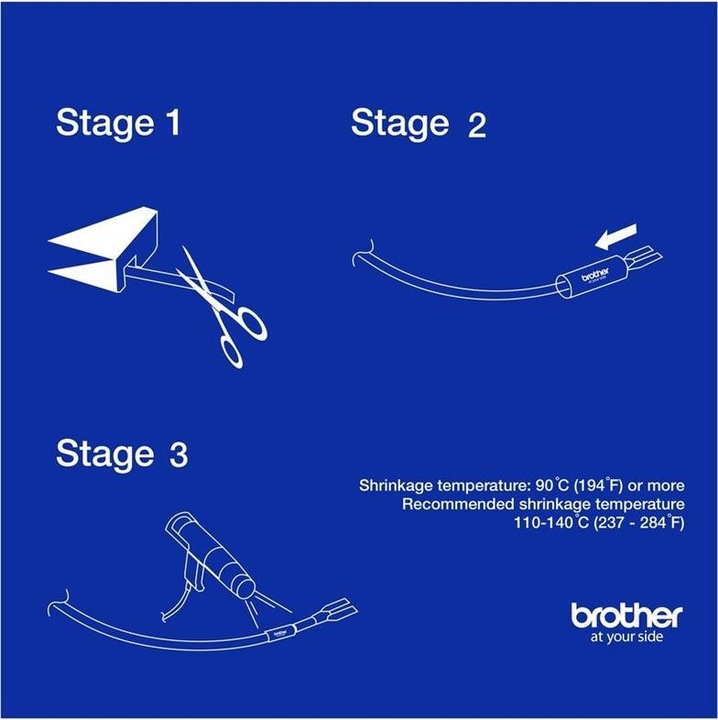 Produktbild Brother Heat-Shrink-Tube (1.12 cm, Weiss)