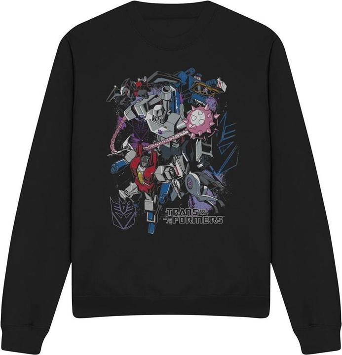 Transformers Unisex Adult Generations Decepticons Peace Through Tyranny Attack Sweatshirt