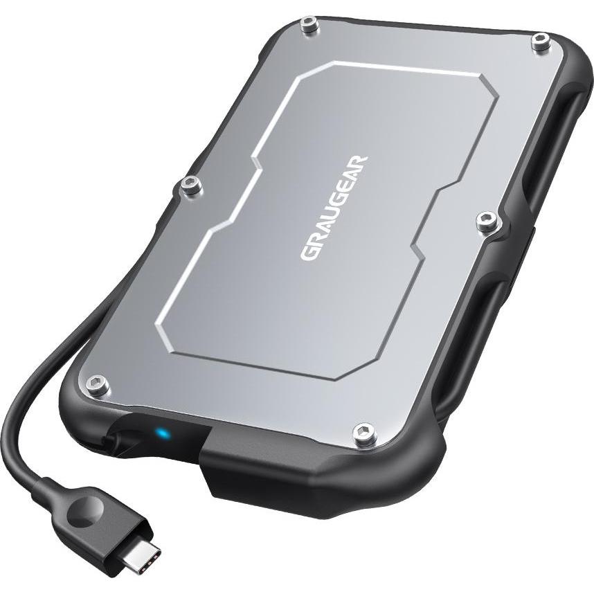 Graugear G-2502-C-10G (2.5"), Festplattengehäuse, Schwarz