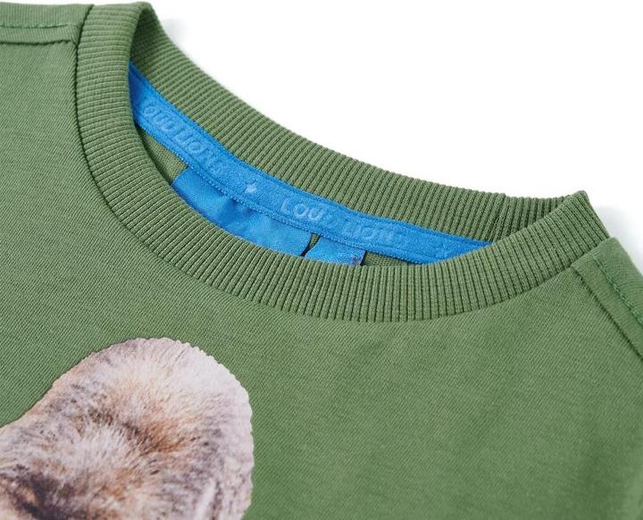Produktbild VidaXL Kinder-Langarmshirt Helles Khaki 128,Material: 100 (128)