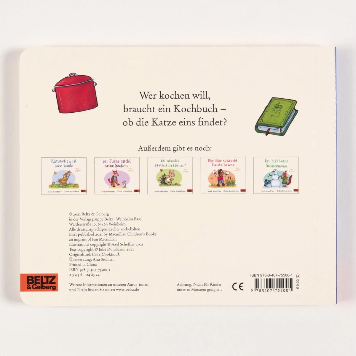 Thumbnail - Die Katze lernt jetzt kochen, Kinderbücher von Axel Scheffler, Julia Donaldson