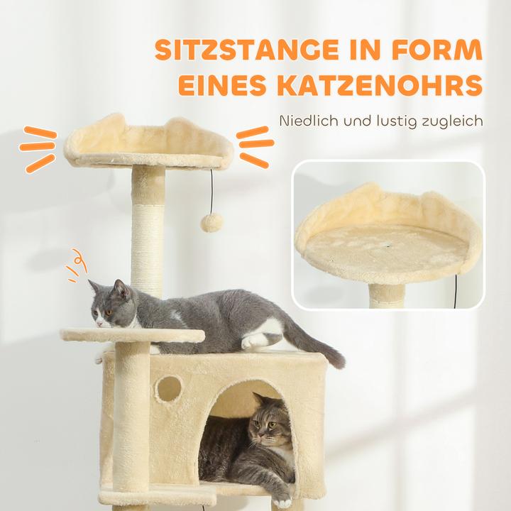 Produktbild PawHut Kratzbaum (160 cm, Beige)