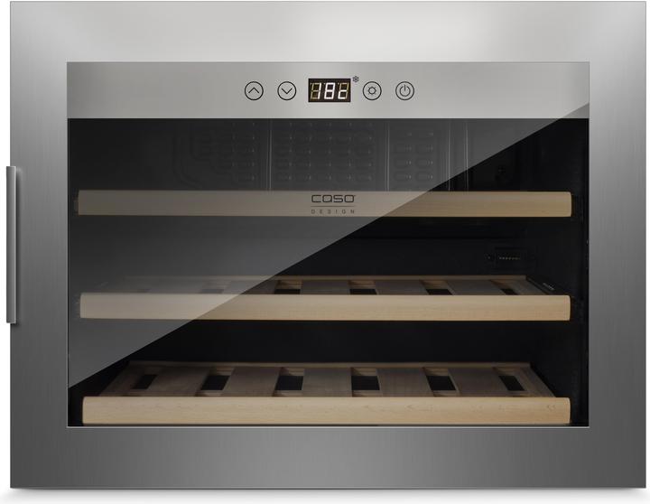 Caso WineSafe 18 EB Inox wine cooler with compressor Integrated 18 bottle(s)