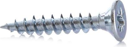 Actual product image Haushalt CHIPBOARD SCREW 5.0X30 WHT ZP 25PCS G1 (25 Screws per piece)