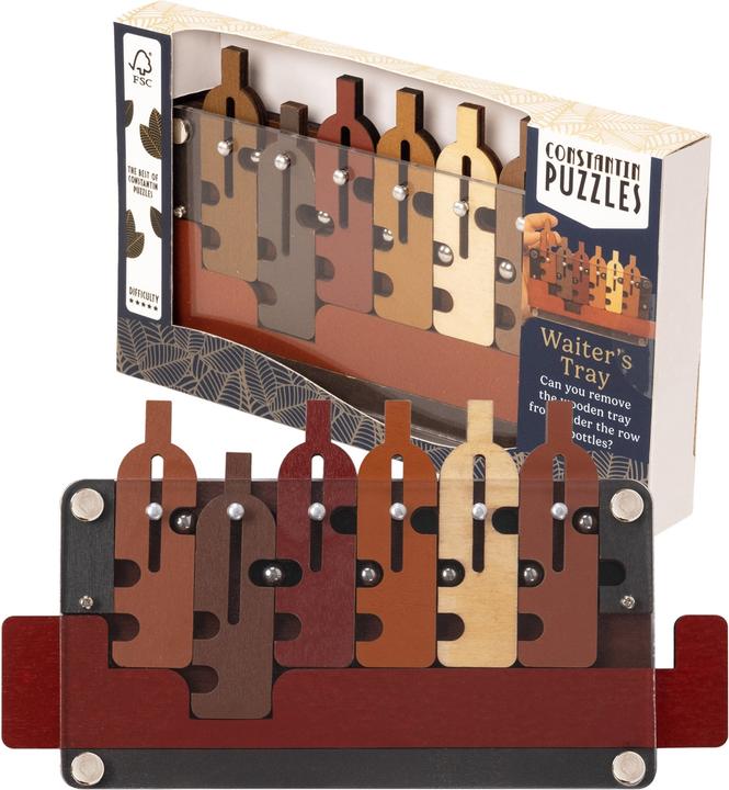 Recent Toys Het dienblad van de ober - Puzzel (Duits, Frans, Italiaans, 1 Spelers)