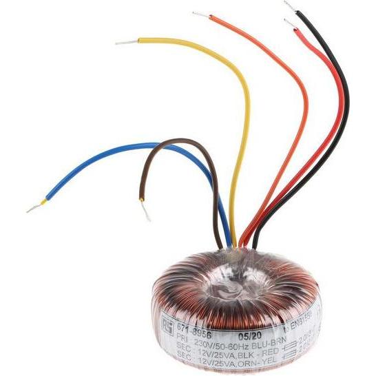Rs Pro Transformator Ringkern 50VA 2x12V, Transformator