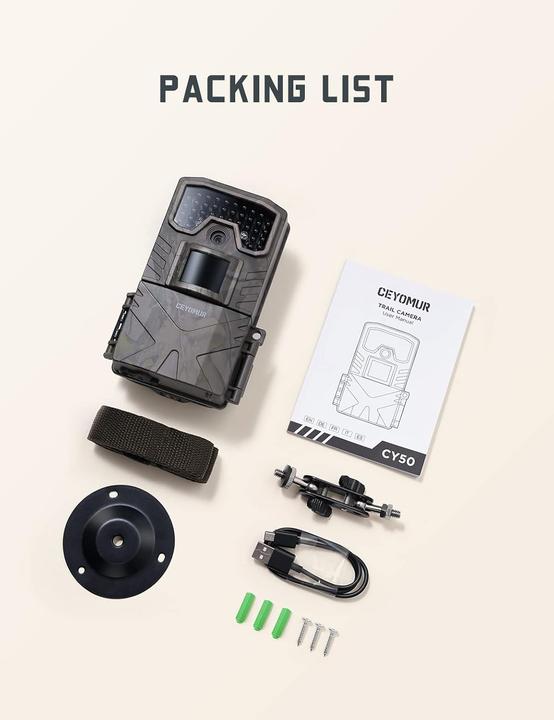 Actual product image Ceyomur Wildkamera mit Nachtsicht und Bewegungsmelder