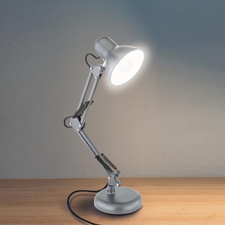 Actual product image RealPower Retro desk lamp SL-70,silver Matall (E27)