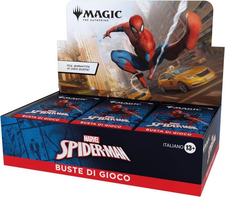 Produktbild Magic the Gathering Magic Spider-Man Box 24 Buste Play Booster ITA (Non Gar) (Italienisch, Booster Display)