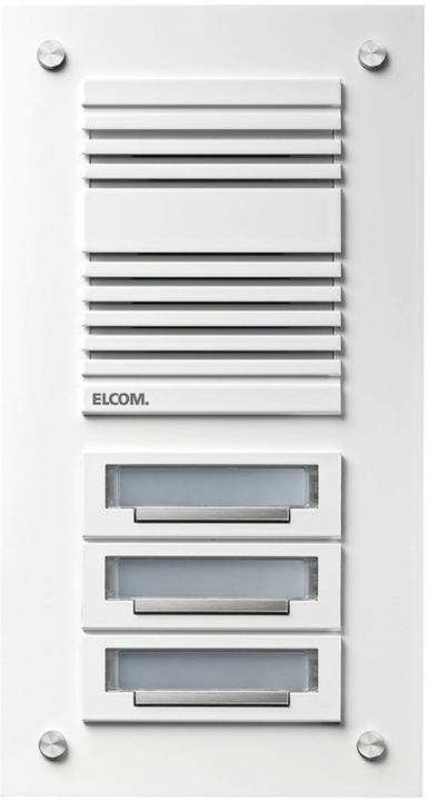 Actual product image Elcom ELCO TAP-10/1 EV1 aluminium door station, centre pushbutton, special screws