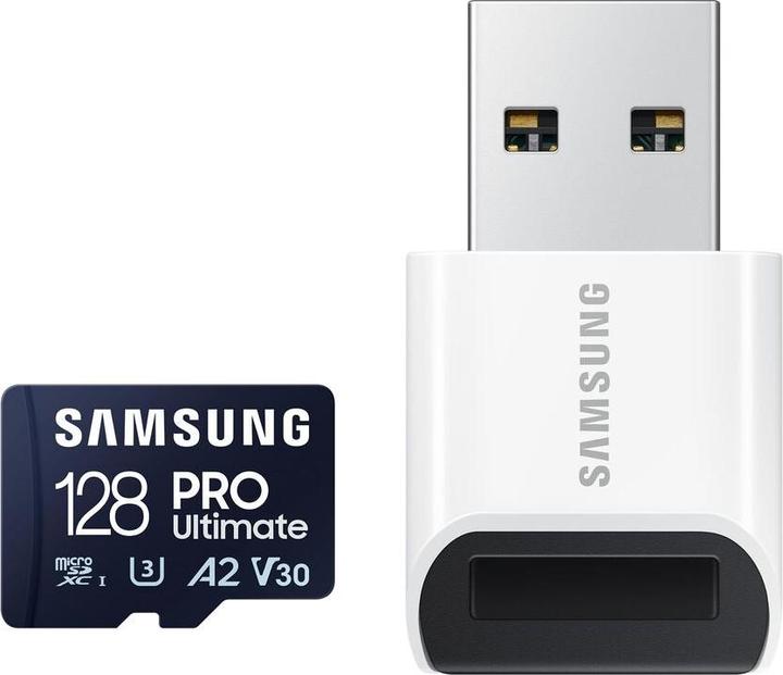 Actual product image Samsung PRO Ultimate (128 GB, microSDXC, U3, UHS-I)