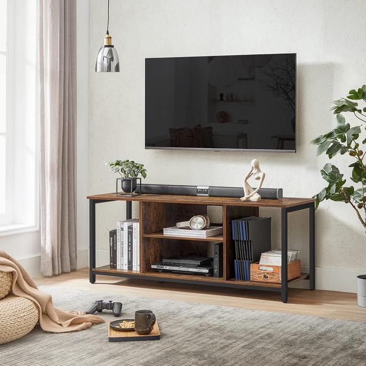 Produktbild Songmics TV-Schrank Industrie-Design vintagebraun Holz (120 x 40 x 50 cm)