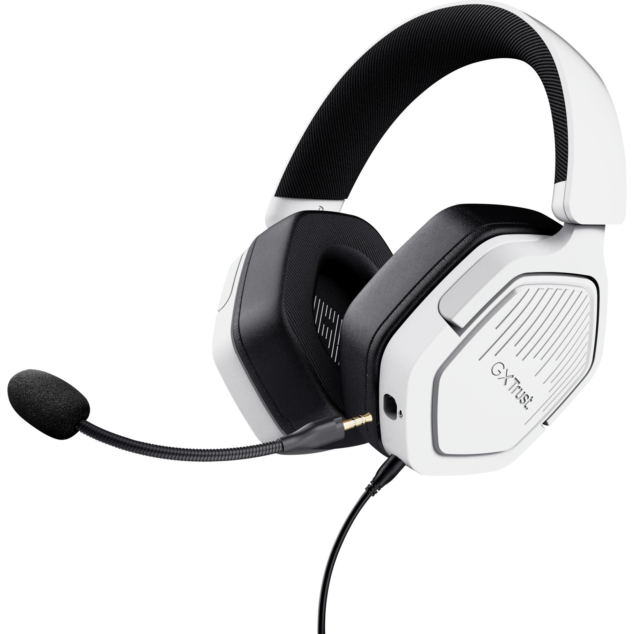 Trust Gxt492w Carus Headset White (Kabelgebunden), Gaming Headset, Weiss