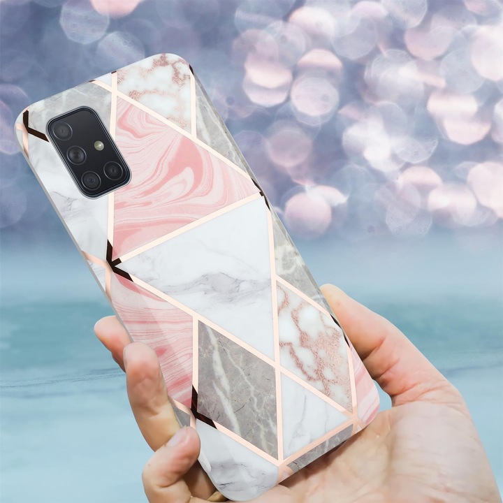 Image du produit Cadorabo Couverture IMD TPU Marbre coloré (Samsung Galaxy A51 5G)