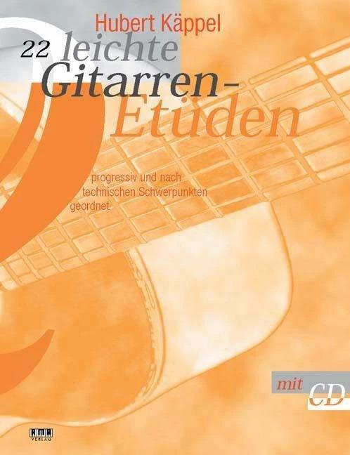 Produktbild 22 leichte Gitarren-Etüden. Inkl CD (Deutsch, Hubert Käppel, 1999)