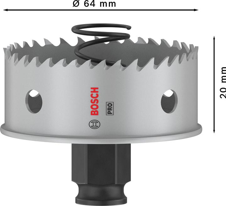 Productafbeelding Bosch Professional Zubehör PRO Plaatmetaal PC Plus gatenzaag, 64 mm (64 mm)