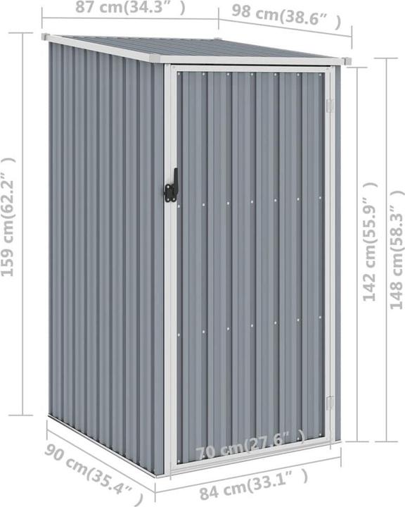 Actual product image vidaXL Gerätehaus