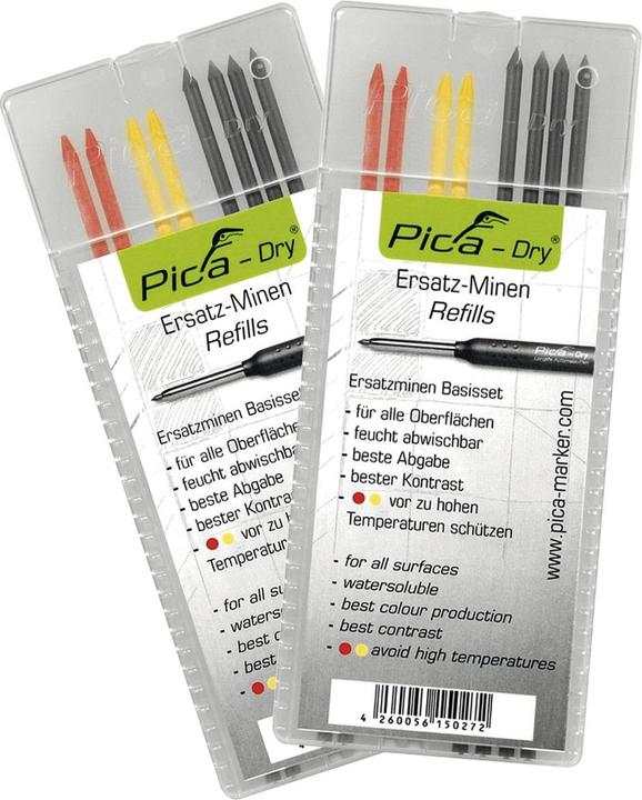 Actual product image Pica DRY Refills Base Set Colorful Water Soluble Multi Use 16 pcs. ( 2x 4020 ) (16 pcs., 2.80 mm, 2B)