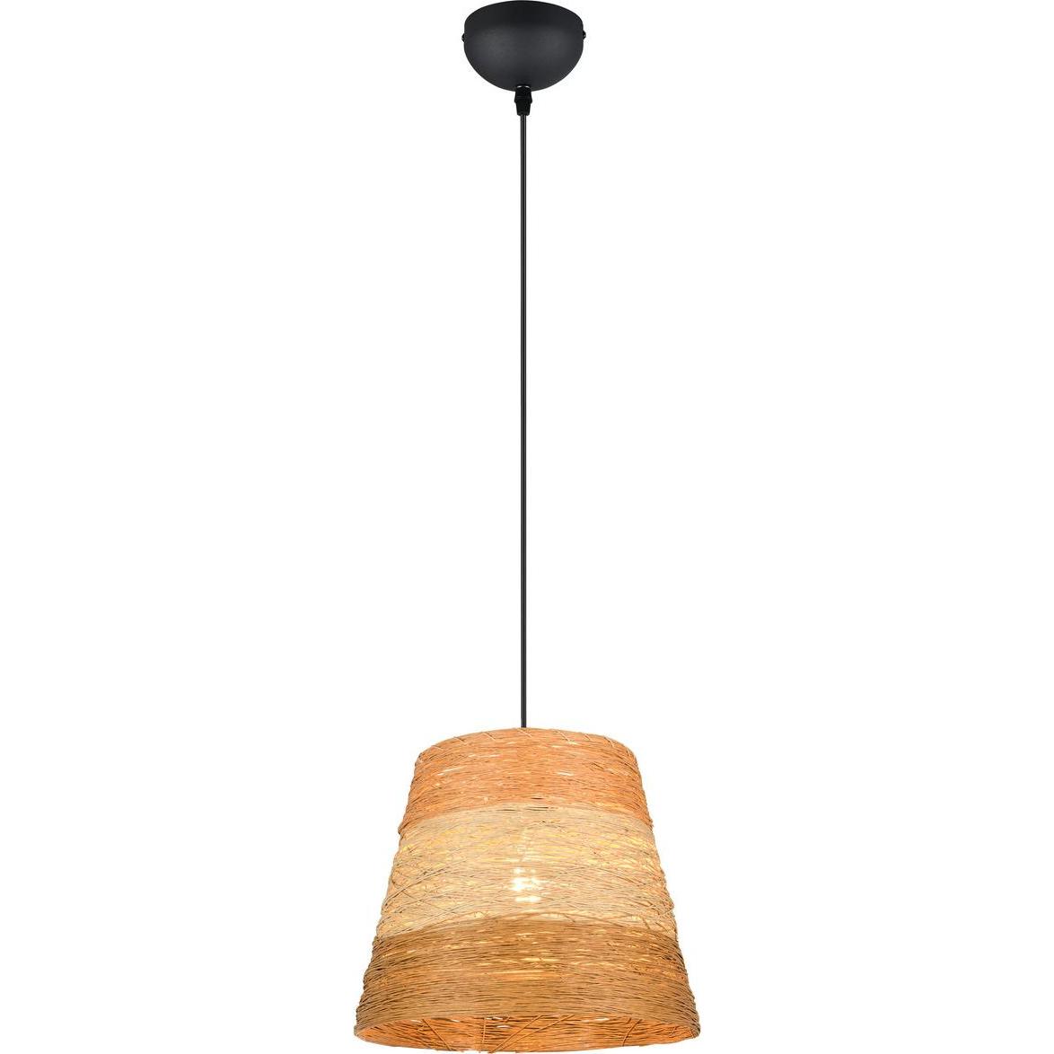 RL live your light, Lampada a sospensione, Casalum R31731926 Joeline E27 Pendelleuchte ⌀30cm Schwarz Matt (E27)