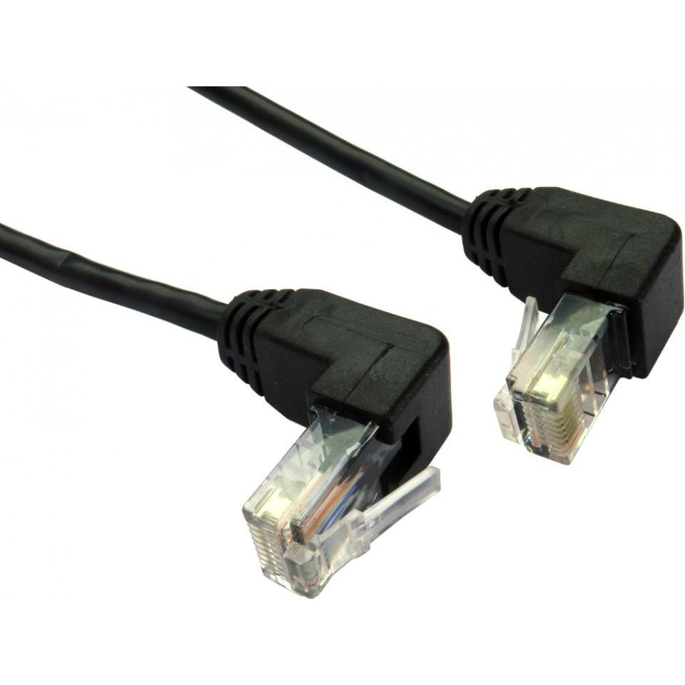 Cables Direct CDL 0.5m Cat5e R/A Up - R/A Down (0.50 m), Netzwerkkabel