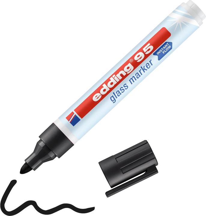 Produktbild Edding 95 Glasmarker (Schwarz, 3 mm, 1 x)