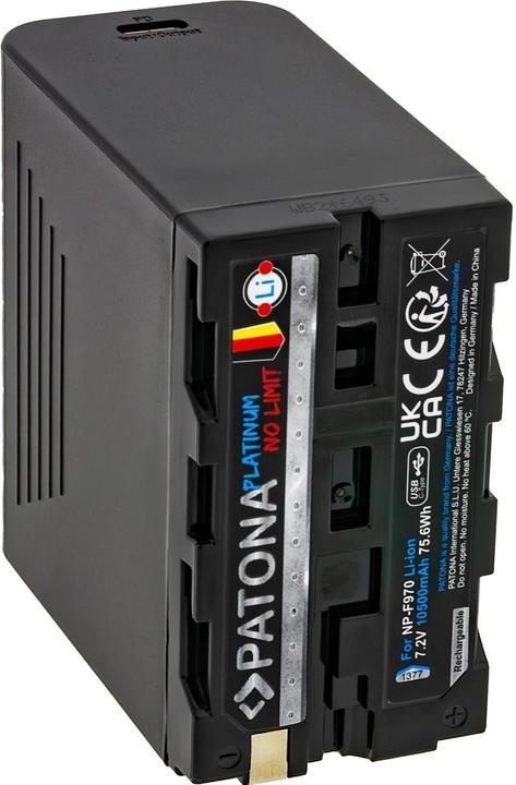 Image du produit Patona Platine USB-C Sony NP-F970 (Batterie de l'appareil photo)