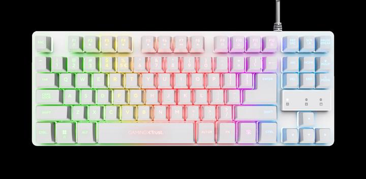 Productafbeelding Trust GXT833W Thado TKL - Achtergrondverlichting - wit (NL, Bedraad)