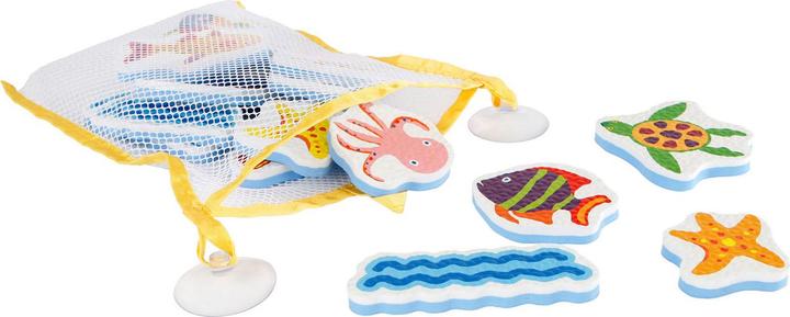 Mini Club schuim bad plakfiguurtjes zeedieren, 16 stuks.