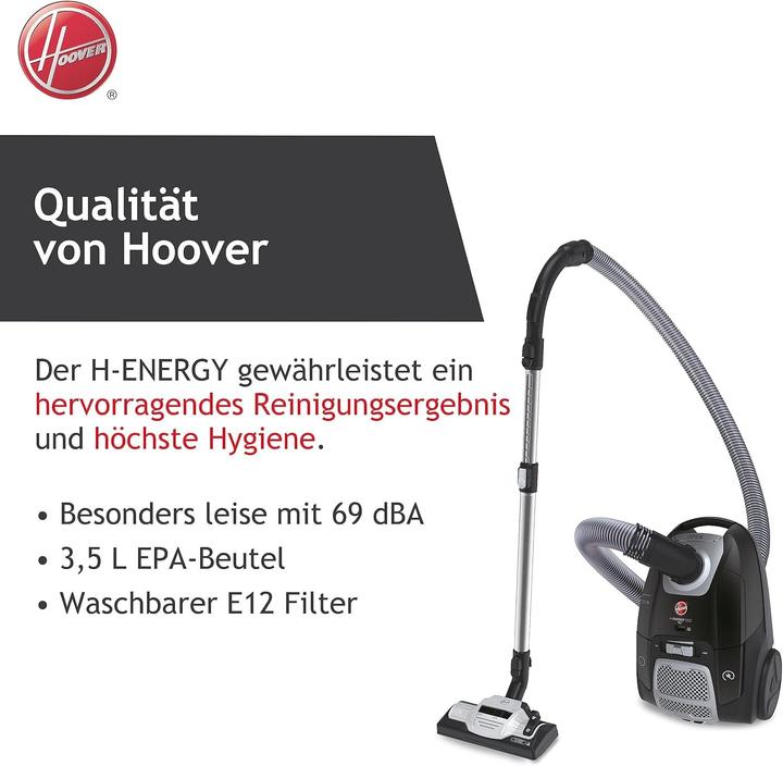 Hoover HE520PET - Stofzuiger met zak Pet - 3,5 l
