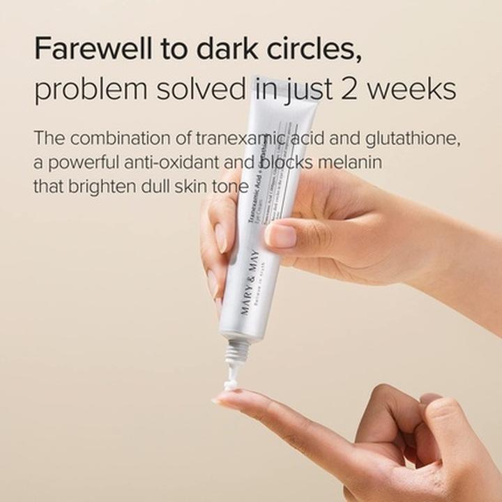 Produktbild Mary&May Tranexamsäure + Glutathion (Augenpflege Crème, 30 ml, Tag + Nacht)