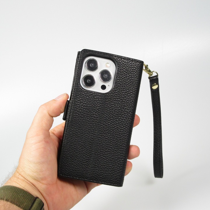Immagine prodotto PhoneLook Fourre Flip Wallet en cuir végétal avec portefeuille et fermeture magnétique (Apple iPhone 15 Pro Max)