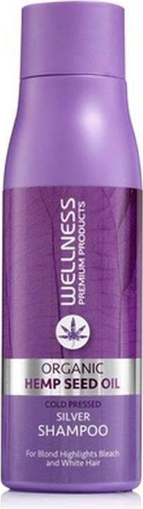 Wellness Premium Products Silver Shampoo for Blonde and Grey Hair Tones 500ml (500 ml, Flüssiges Shampoo)