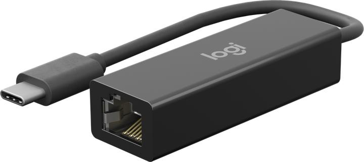 Actual product image Logitech USB Typ-C zu (USB-C, RJ45 (1x), RJ45 Gigabit Ethernet (1x))
