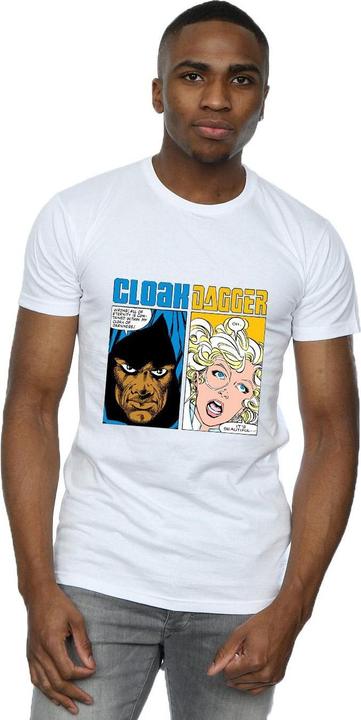 Actual product image Mens Cloak And Dagger Comic Panels T-Shirt (M)
