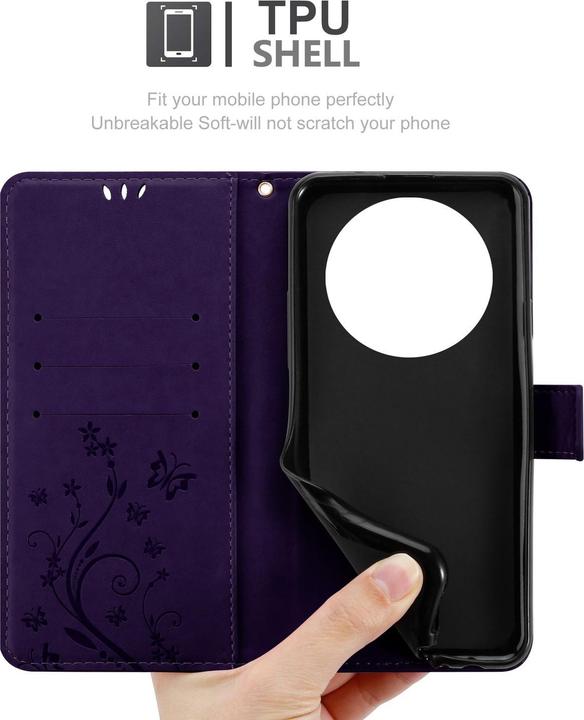 Actual product image Cadorabo Case for Xiaomi RedMi A3 / A3X Flower Book (Xiaomi Redmi A3)